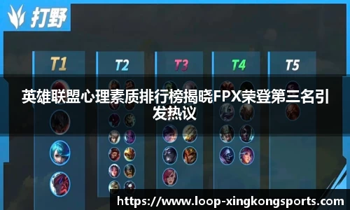 英雄联盟心理素质排行榜揭晓FPX荣登第三名引发热议